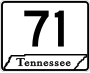 State Route 71 marker