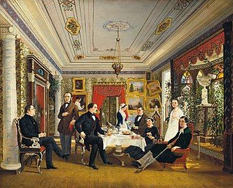 At the Tea Table (The Tarnovsky Family)