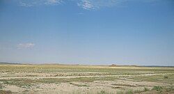 Panorama of the desert area