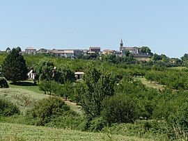 View of Castelnaud-de-Gratecambe