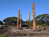 Four kiʻi at the Kāneiolouma Complex