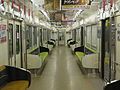 Inside a 7000 series train