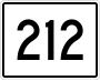 State Route 212 marker