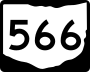 State Route 566 marker