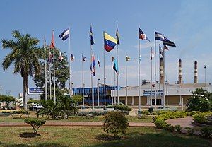 Plaza Las Banderas, on the boundary between San Francisco and Maracaibo