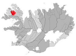 Location of Súðavíkurhreppur