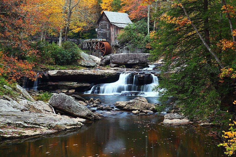 File:West-virginia-autumn-grist-mill-fall-foliage.jpg