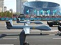 An air force CAIG Wing Loong during a Defender of the Fatherland Day parade on Independence Square in Astana.