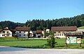 The hamlet of Zalog in the valley of Big Božna Creek