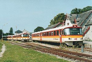 Østbanen Lynette DMUs at Rødvig station