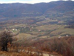 Popovac – Panorama of the settlement