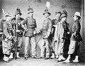 Photograph of Belgian Legion soldiers, 1866.