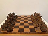 Antique Indian chess set