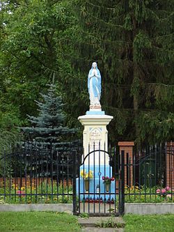 Statue of Virgin Mary, built 1908.