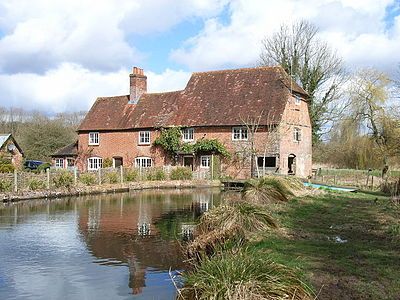 The mill at Greywell in the north-east of Hampshire