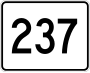 Route 237 marker