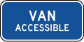 D9-6P Van accessible (plaque)