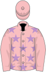 Pink, mauve stars on body