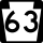 PA Route 63 Alternate Truck marker