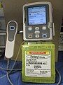 A patient-controlled analgesia infusion pump, configured for epidural administration of fentanyl and bupivacaine for postoperative analgesia