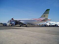 A Senegal Airlines Airbus A320-214 in 2010.