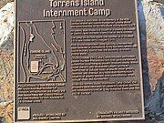 Torrens Island Internment Camp plaque