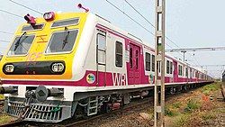 A recently introduced Medha EMU , with exactly the same design as Bombardier rakes.