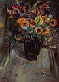 "Bouquet of Flowers", 1940, pastel