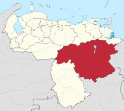 Location within Venezuela