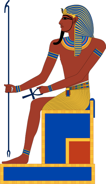 File:Enthroned pharaoh.svg