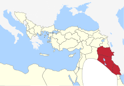 Approximate area under Mamluk rule.