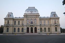 Râmnicu Sărat County prefecture office during the interwar period, now used as Râmnicu Sărat city hall.