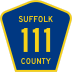 County Route 111 marker