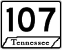 State Route 107 marker