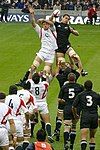 The All Blacks playing England at Twickenham in 2006