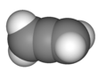 Spacefill model of propadiene