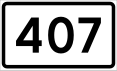 County Road 407 shield