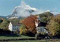 Gauschla mountain with snow