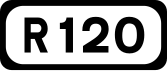 R120 road shield}}