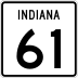 State Road 61 marker