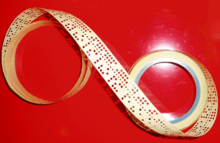 Photo of a punched paper tape