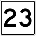 State Route 23 marker