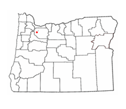 Location in Oregon