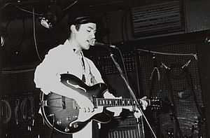 Dan Treacy performing with Television Personalities in Japan