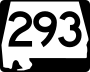 State Route 293 marker