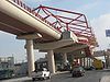 Anáhuac station during construction in 2008