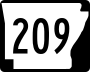 Highway 209 marker