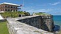 The Commissioner's House and 6-inch RBL gun of the Keep.