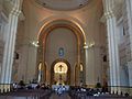 Inside view of the basilica.