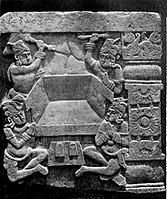 Kanaganahalli aniconic relief of the empty throne of the Buddha